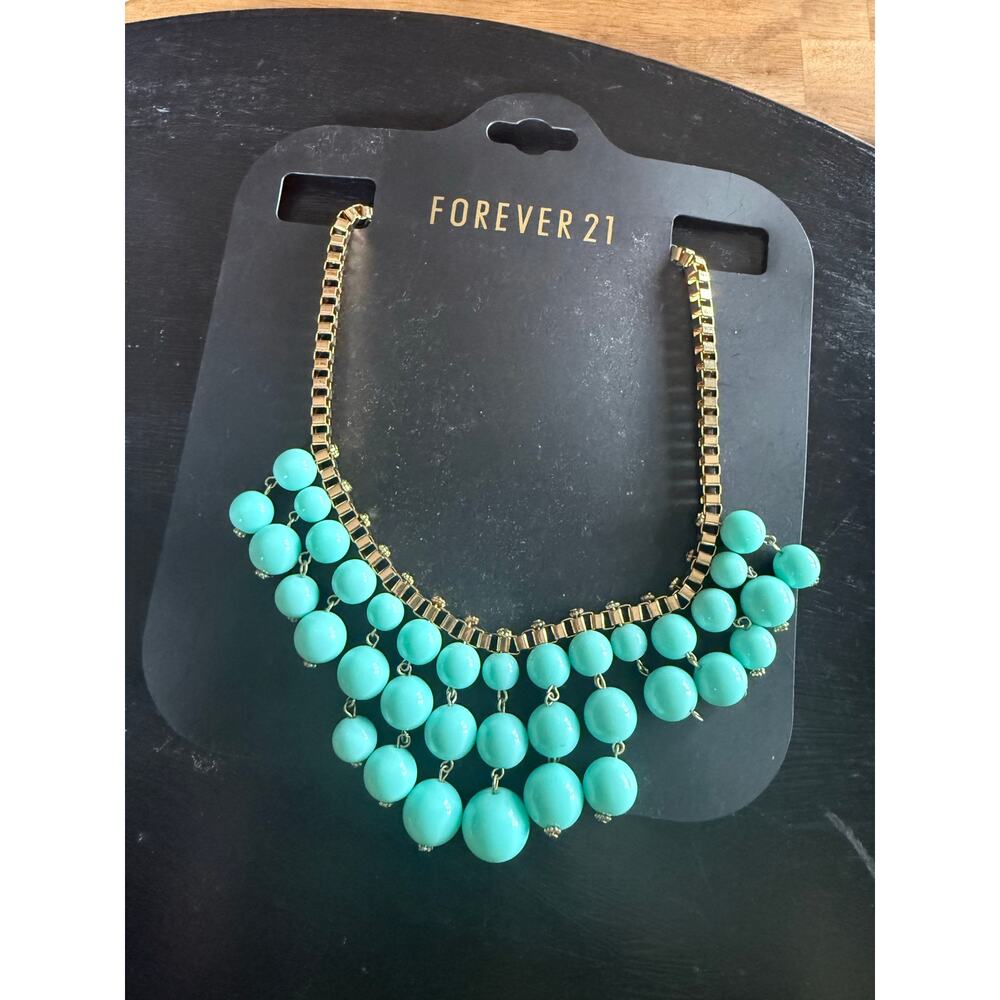 6/$25 NWT Vintage FOREVER 21 Braided & Beaded Necklace Bundle (3) - Picture 3 of 4